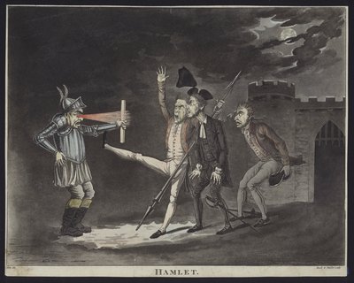 Hamlet (akvatinta) tekijältä Conrad Martin Metz