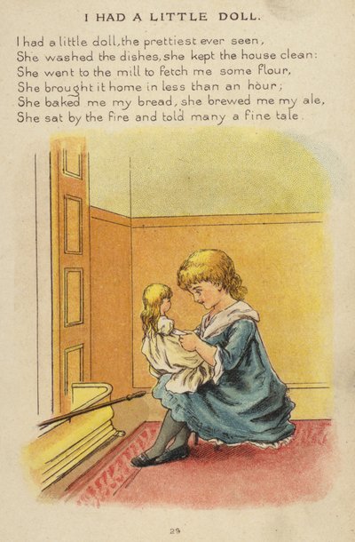 Loru: Minulla oli pieni nukke (chromolitho) tekijältä Constance Haslewood