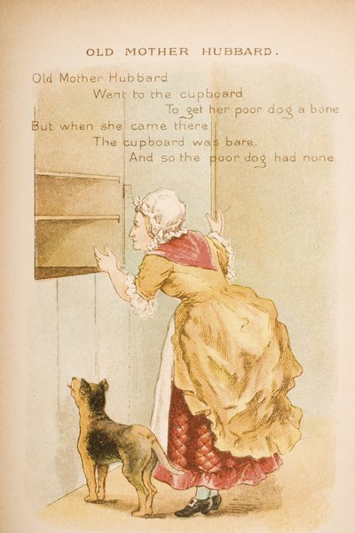 Old Mother Hubbard, julkaisusta "Old Mother Goose