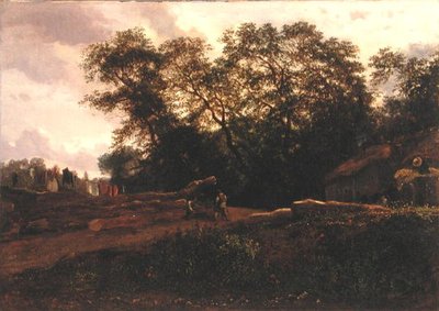Metsän reuna, 1830-luvun loppu (öljy kankaalle) tekijältä Constant Emile Troyon