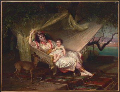 Clementine Stora ja hänen tyttärensä Lucie, Konstantinopoli tekijältä Constant Joseph Brochart