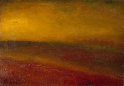 Auringonlaskun maisema (öljy kankaalle) tekijältä Constant Permeke