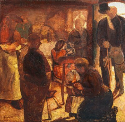 O Estranho, de Constant Permeke (1886-1952), óleo sobre telafinlandês tekijältä Constant Permeke