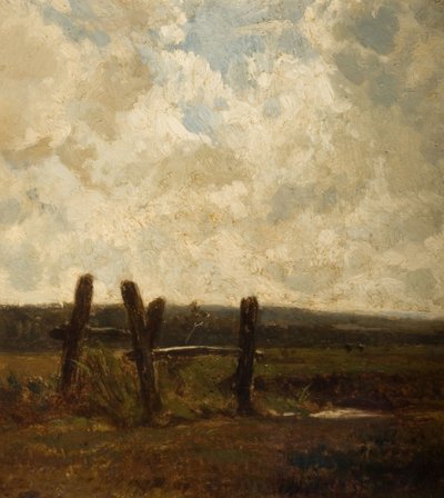 Maisema Meadowlandin etualalla, 1830-1865. tekijältä Constant Troyon