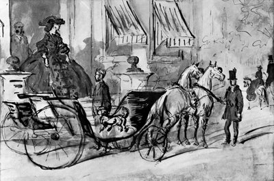 Going for a Drive, 1800-luku, 1930. tekijältä Constantin Guys