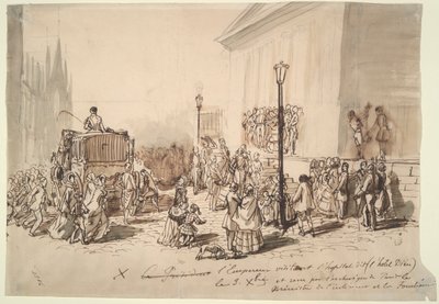 Keisari Napoleon III:n vastaanotto sairaalassa tekijältä Constantin Guys