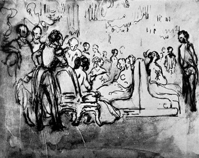 Salonki, 1800-luku, 1930. tekijältä Constantin Guys