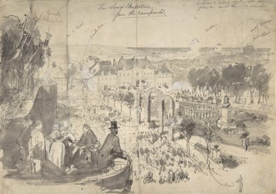La visita de Napoléon III a Boulogne-sur-Mer, segle XIX. finlandès tekijältä Constantin Guys