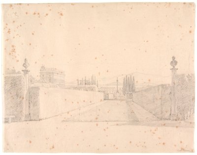 Villa Albanin puutarhoissa tekijältä Constantin Hansen