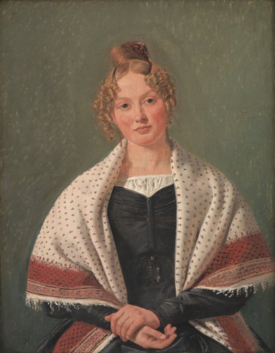 Hanne Wanscherin muotokuva, os. Wegener tekijältä Constantin Hansen