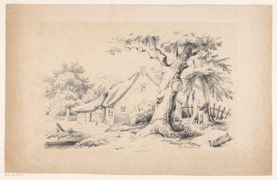 Maatila ja kaksi puuta The Landscape (sarjan nimi) tekijältä Constantinus Cornelis Huysmans