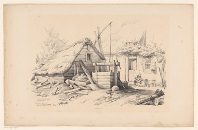 Maatila kaivolla The Landscape (sarjan nimi) tekijältä Constantinus Cornelis Huysmans