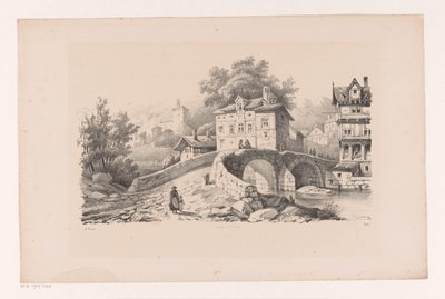 Näkymä vuoristokylään The Landscape (sarjan nimi) tekijältä Constantinus Cornelis Huysmans