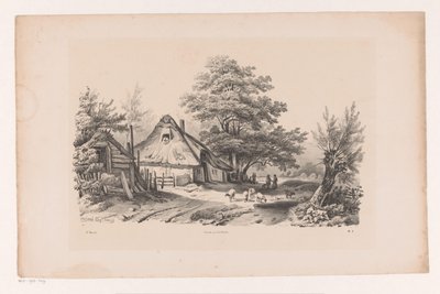 Maatie maatilalla The Landscape (sarjan nimi) tekijältä Constantinus Cornelis Huysmans