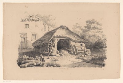 Talli tilalla The Landscape (sarjan nimi) tekijältä Constantinus Cornelis Huysmans