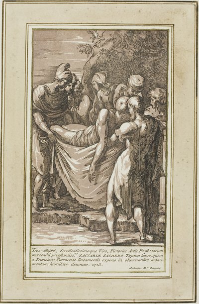 Hautaaminen tekijältä Conte Antonio Maria Zanetti the Elder