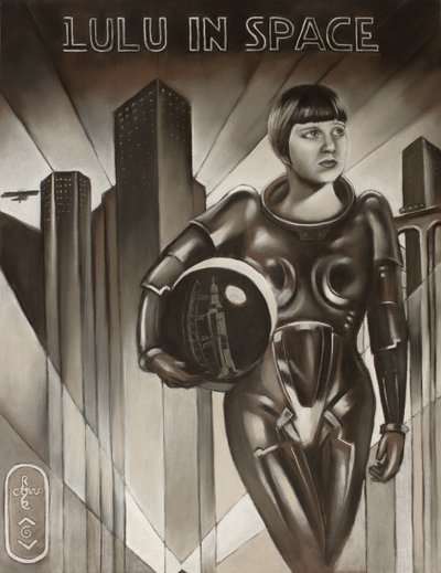 Art Deco -kaupungin astronautti tekijältä Corné Akkers