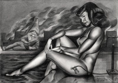 Mietiskelevä pin-up-kääpiö tekijältä Corné Akkers