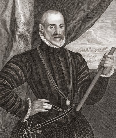 Francisco de Valdez. Muotokuva. tekijältä Cornelis (after) Visscher