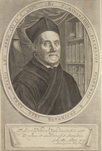 Athanasius Kircherin muotokuva 1602-1680, 1664 tekijältä Cornelis Abrahamsz. Bloemaert II