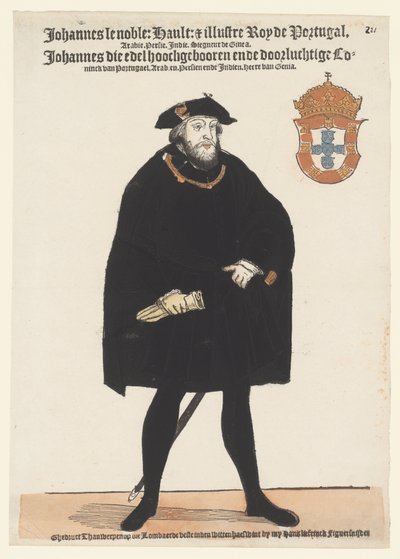 Portugalilaisen Johannes III:n muotokuva tekijältä Cornelis Anthonisz. (manner of)