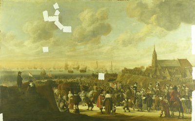 Englannin Kaarle II:n lähtö Scheveningenistä 2. kesäkuuta 1660 tekijältä Cornelis Beelt