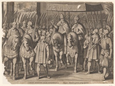 Kaarle V:n keisarillinen kruunaus Bolognassa, 1530 Kaarle V:n voitot (sarjan nimi) tekijältä Cornelis Boel
