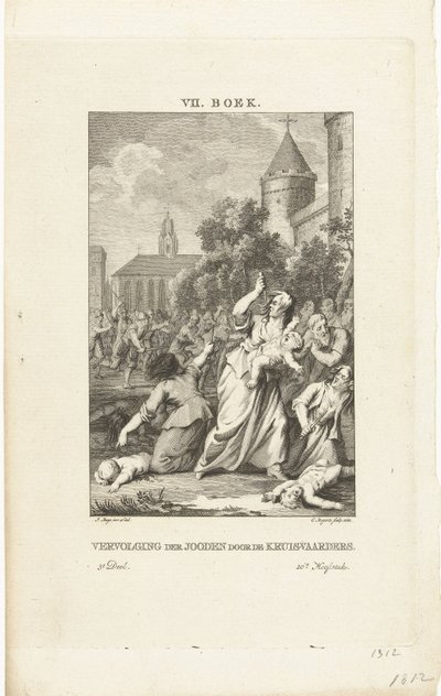 Ristiretkeläisten juutalaisten vaino, 1784 tekijältä Cornelis Bogerts