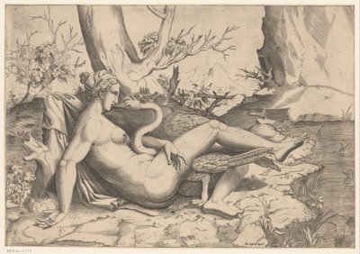 Leda ja joutsen tekijältä Cornelis Bos (possibly)