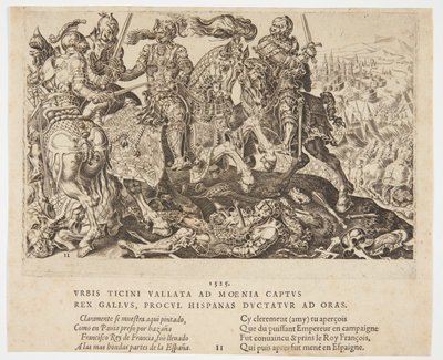 Kuningas Francis I joutui vangiksi Pavian taistelussa tekijältä Cornelis Bos