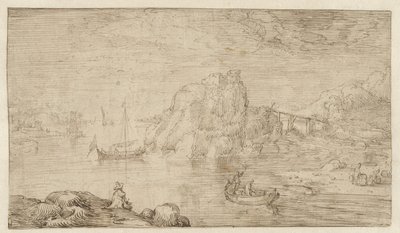 Jokinäkymä tekijältä Cornelis Claesz van Wieringen (attributed to)