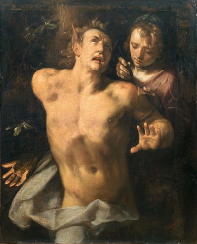 Marsyasin nylkeminen. tekijältä Cornelis Cornelisz. Haarlem van