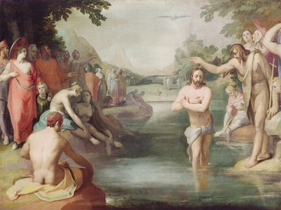 Kristuksen kaste tekijältä Cornelis Cornelisz van Haarlem