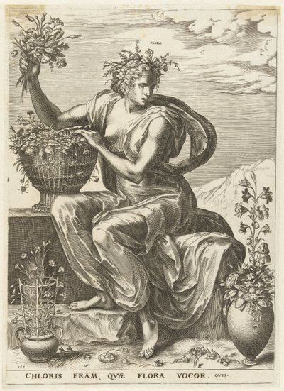 Kasvisto Goddess and Nymphs (sarjan nimi) tekijältä Cornelis Cort