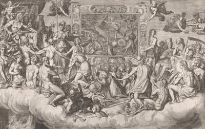 Maalaustaiteen valitus Yläpuoli, 1579. tekijältä Cornelis Cort