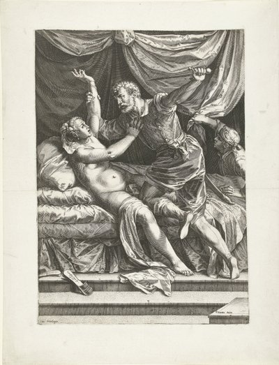 Lucretia ja Sextus tekijältä Cornelis Cort