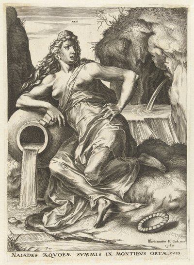 Naiade Goddess and Nymphs (sarjan nimi) tekijältä Cornelis Cort