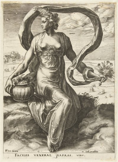Napaea Goddess and Nymphs (sarjan nimi) tekijältä Cornelis Cort
