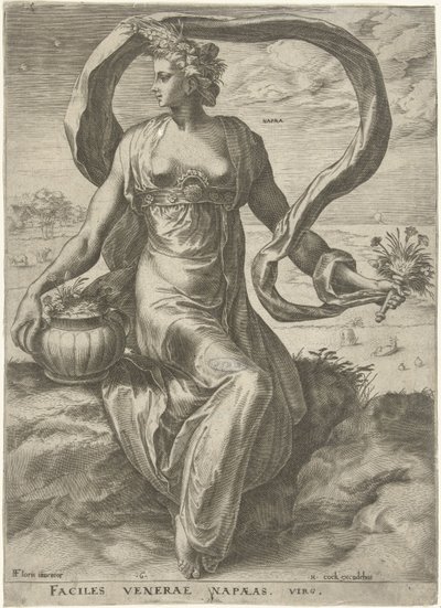 Napaea Goddess and Nymphs (sarjan nimi) tekijältä Cornelis Cort