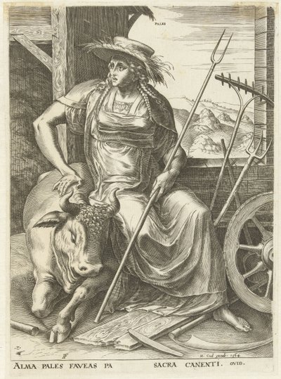 kalpenee Goddess and Nymphs (sarjan nimi) tekijältä Cornelis Cort
