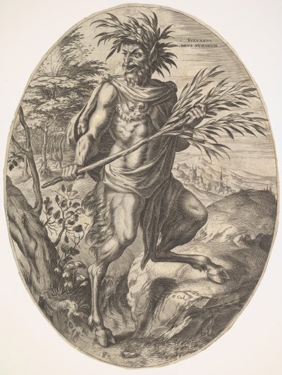 Sylvanus elokuvasta The Rural Gods, 1565. tekijältä Cornelis Cort
