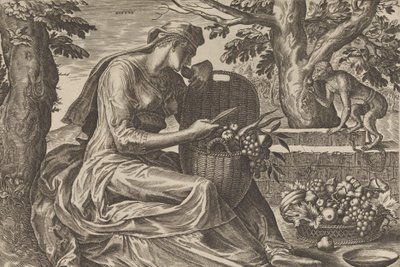 Taste, viidestä aistista, 1561. tekijältä Cornelis Cort