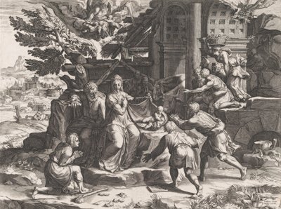 Paimenten palvonta, 1569. tekijältä Cornelis Cort