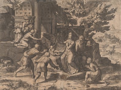 Paimenten palvonta, 1569, 1569. tekijältä Cornelis Cort