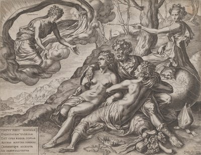 Hyveen kuolemattomat palkinnot, 1564. tekijältä Cornelis Cort