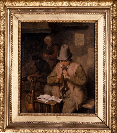 Nuori pillipelaaja, 1680 tekijältä Cornelis Dusart