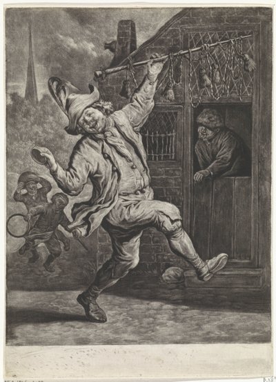 Liikavarpaan leikkaaja, noin 1700 tekijältä Cornelis Dusart