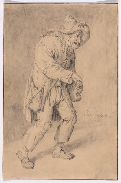 Hurdy-Gurdy Player tekijältä Cornelis Dusart