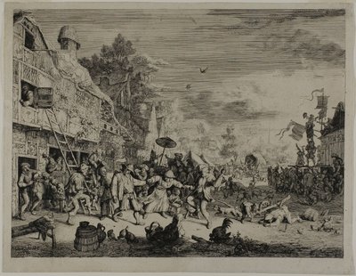 Kyläjuhla tekijältä Cornelis Dusart