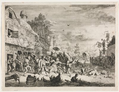 Kyläjuhlat. tekijältä Cornelis Dusart